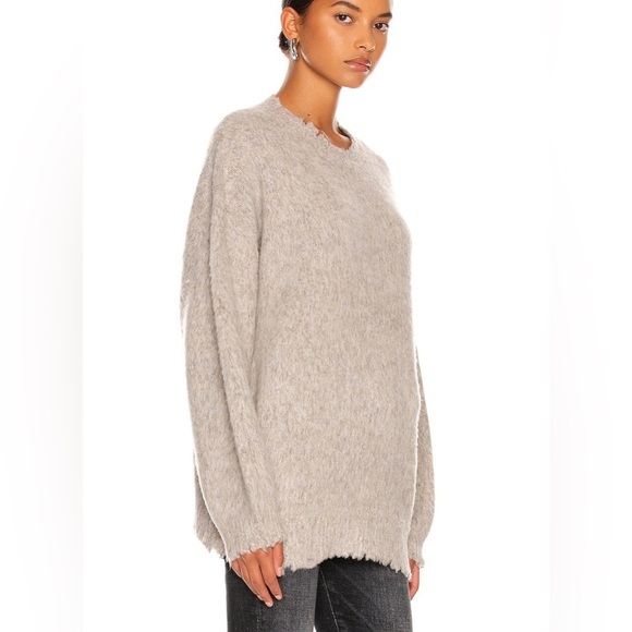 R13 women 100% extrafine merino wool shaggy oversized sweater NWT - Picture 2 of 8